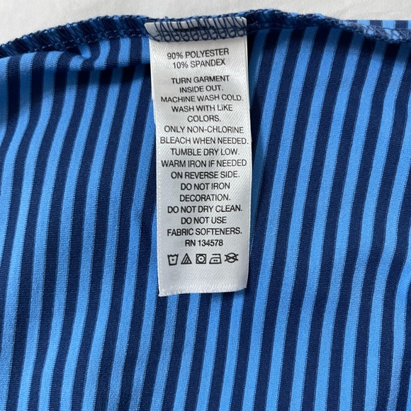 Vineyard Vines Blue Striped Polo, sz S, like-new - Picture 6 of 7